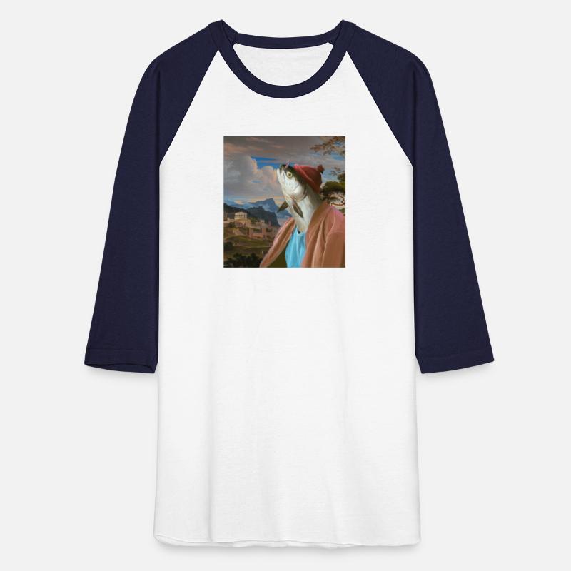 Art medieval fisherman with fish head