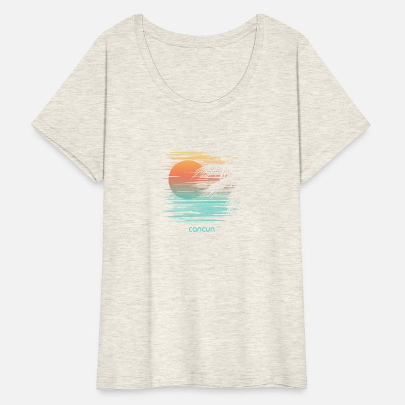 Artistic Cancun Mexico Palm Tree Vacation Souvenir