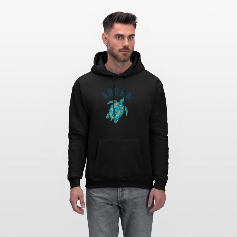 Aruba Beach Sea Turtle Illustration