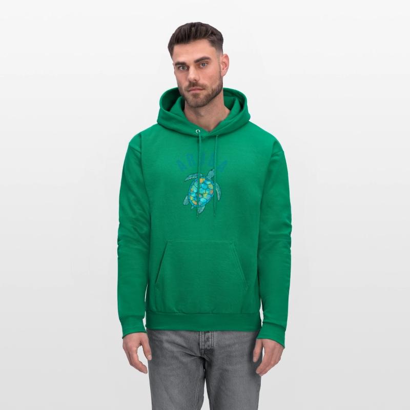 Aruba Beach Sea Turtle Illustration