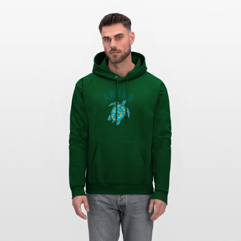 Aruba Beach Sea Turtle Illustration