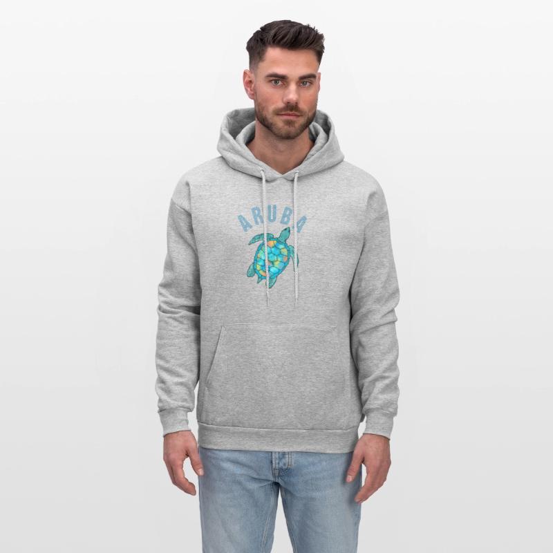 Aruba Beach Sea Turtle Illustration