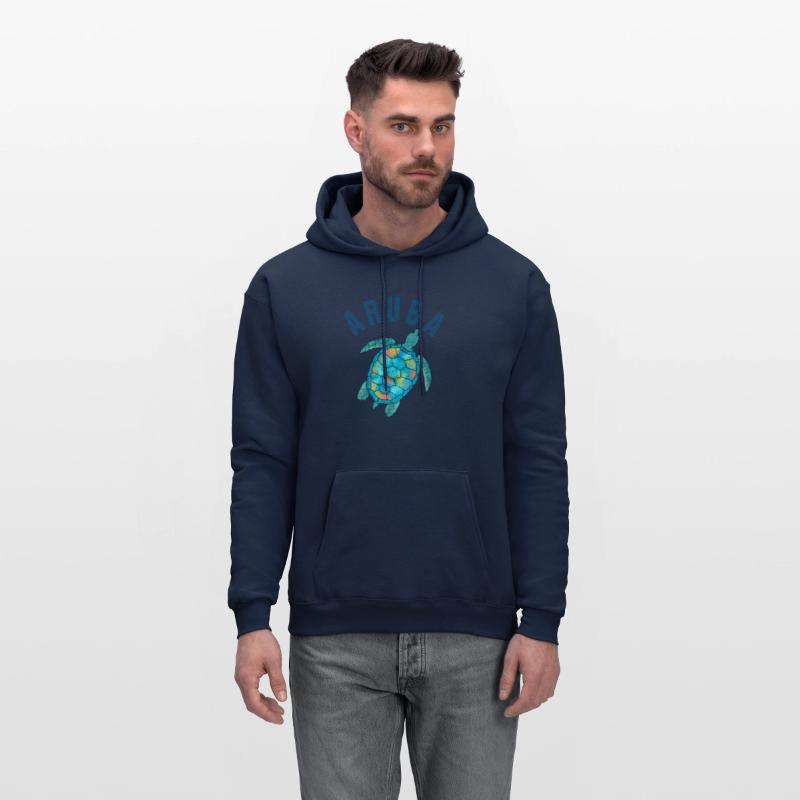 Aruba Beach Sea Turtle Illustration