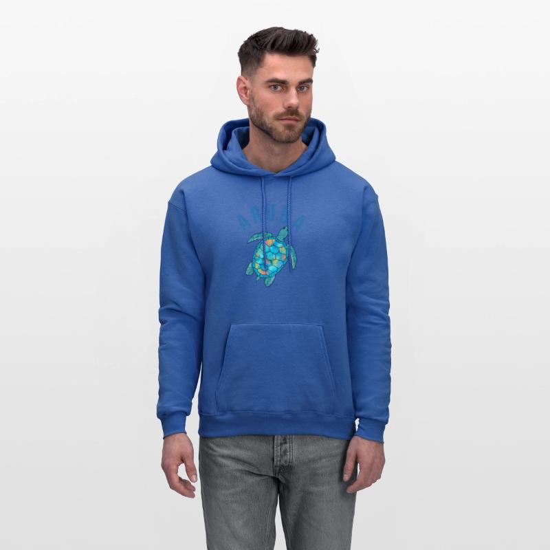 Aruba Beach Sea Turtle Illustration