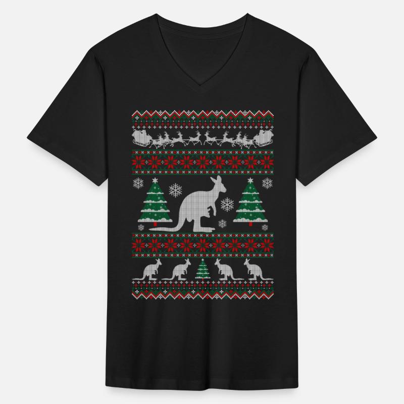 Australian Kangaroo Ugly Christmas Tshirt