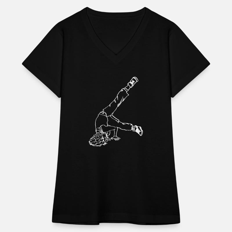 B-Girl Doing A Windmill Oneline Art - Breakdance