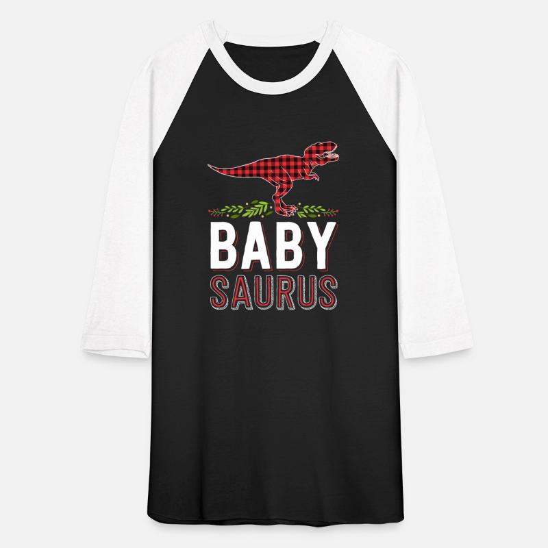 Baby Saurus T Rex Kid Red Plaid Matching Family