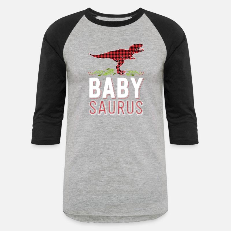Baby Saurus T Rex Kid Red Plaid Matching Family