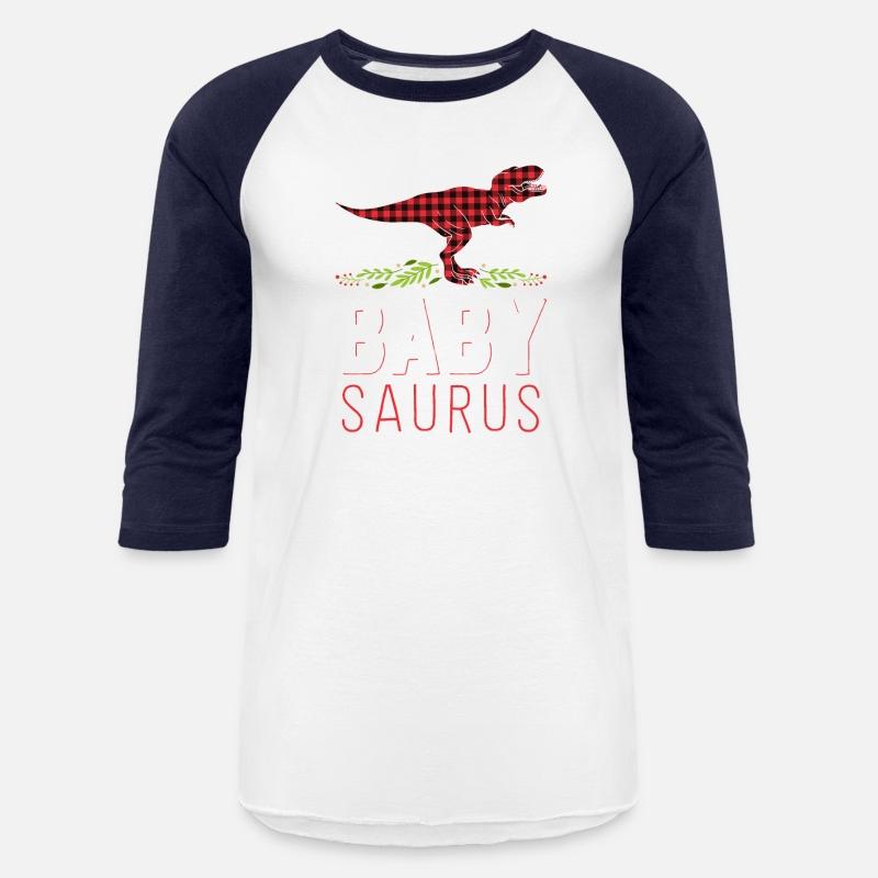 Baby Saurus T Rex Kid Red Plaid Matching Family