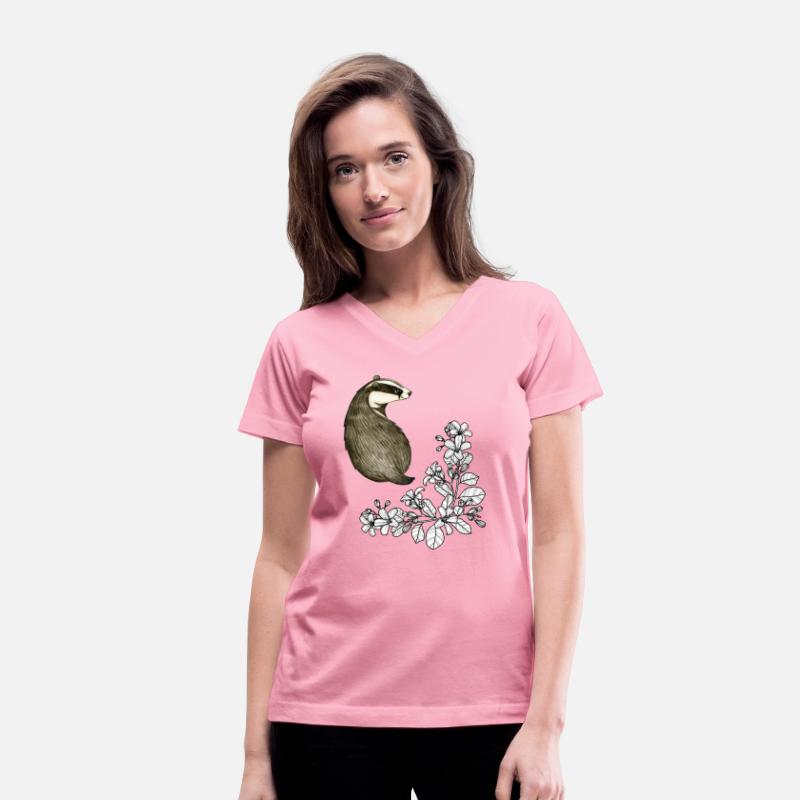 Badger And Flower Design