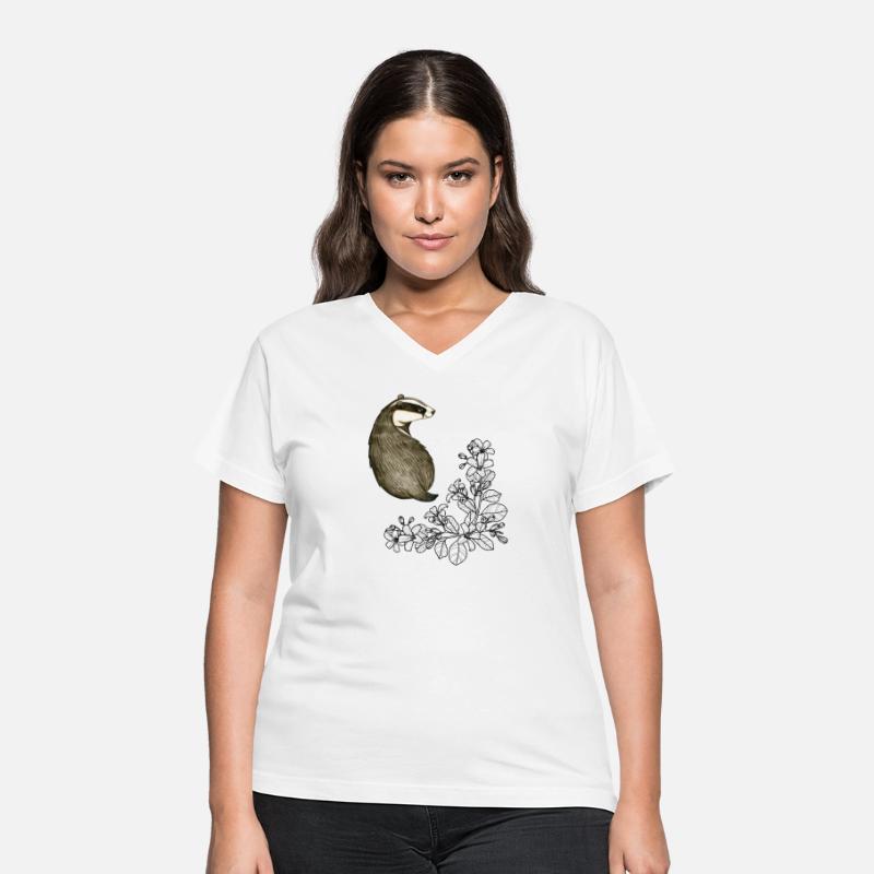 Badger And Flower Design