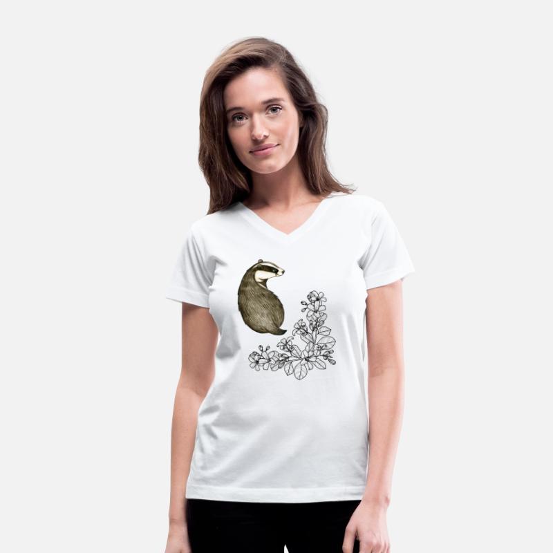 Badger And Flower Design