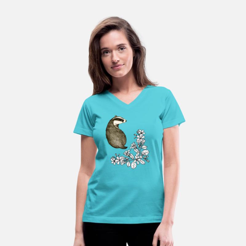 Badger And Flower Design