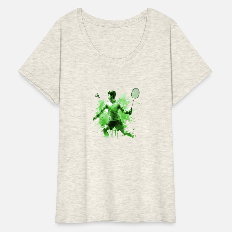 Badminton Player with Shuttlecock Smash Hand