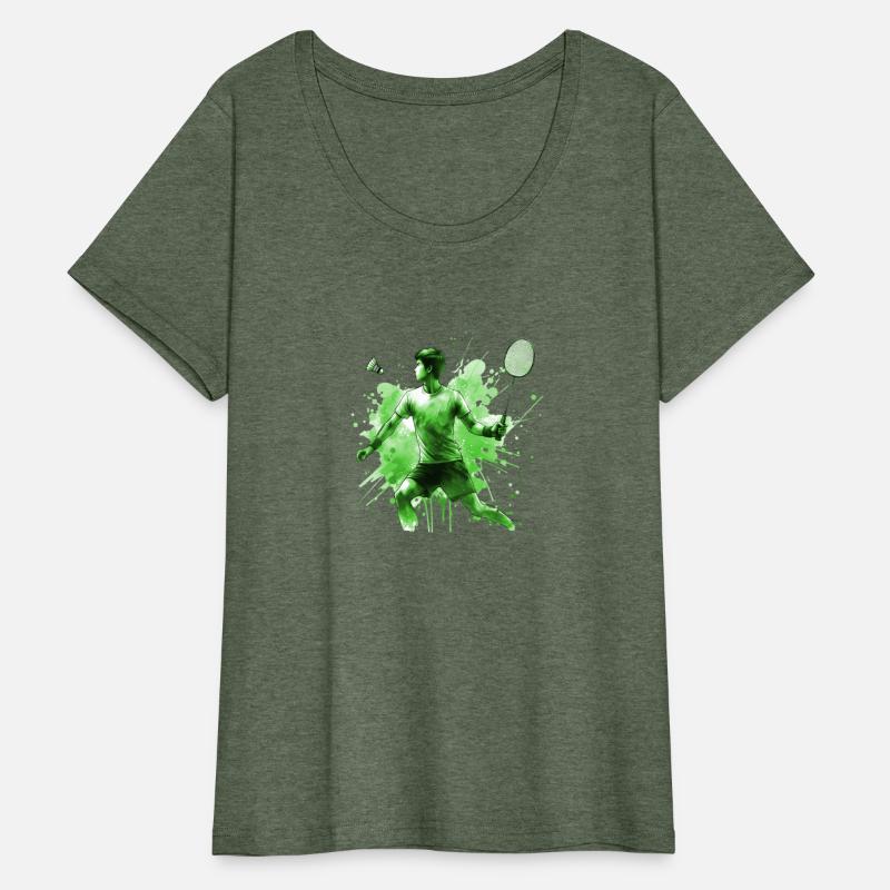 Badminton Player with Shuttlecock Smash Hand