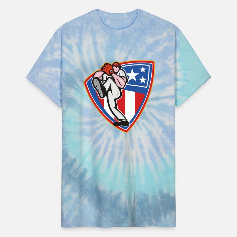 Baseball Sports Club Pitcher With A Plyer Shield