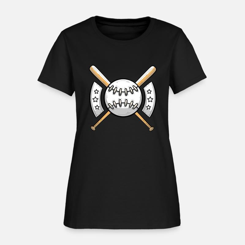 Baseball with Bats and Stars