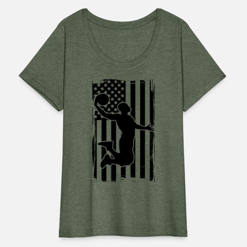 Basketball America Flag Distressed Game Day