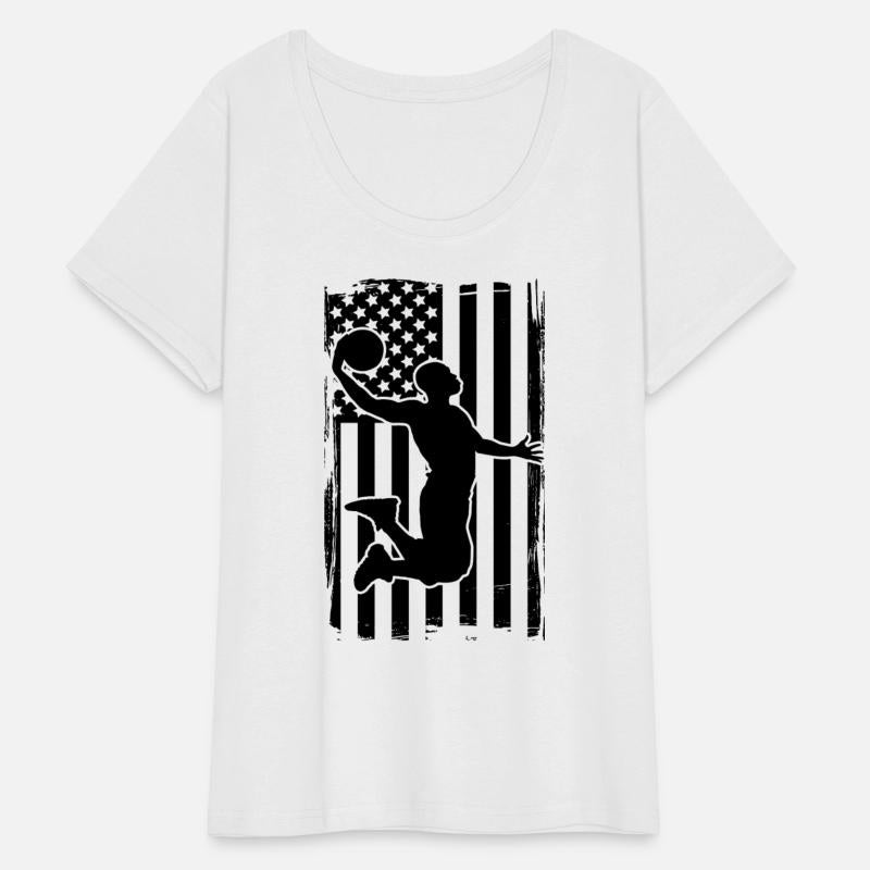 Basketball America Flag Distressed Game Day