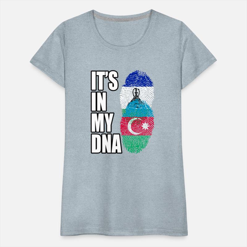 Basotho And Azerbaijani Mix Heritage DNA Flag