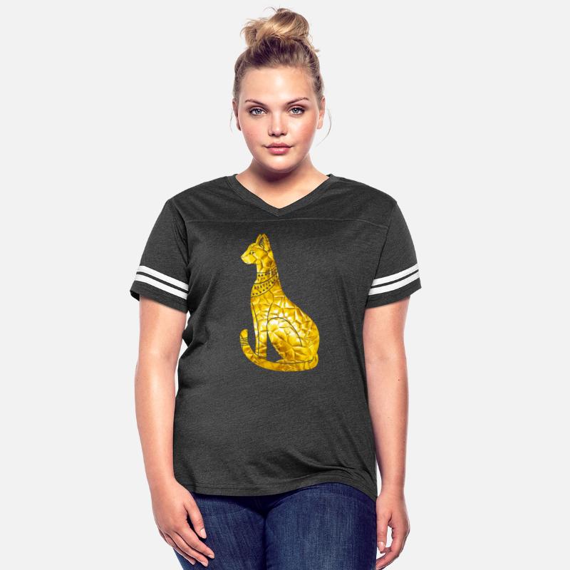 Bastet Cat Egyptian Golden Polygon Hieroglyph