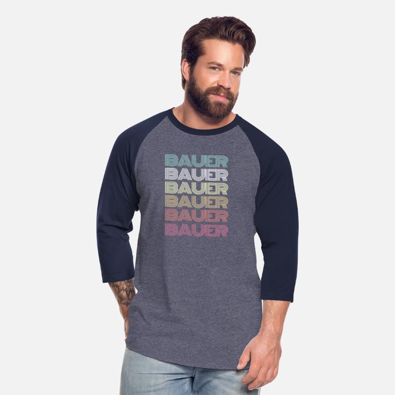 BAUER Multi-Colored Line Art Retro Style