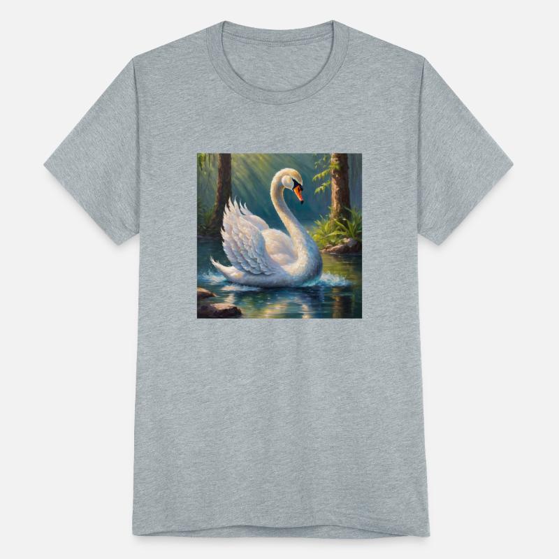 beautiful white swan