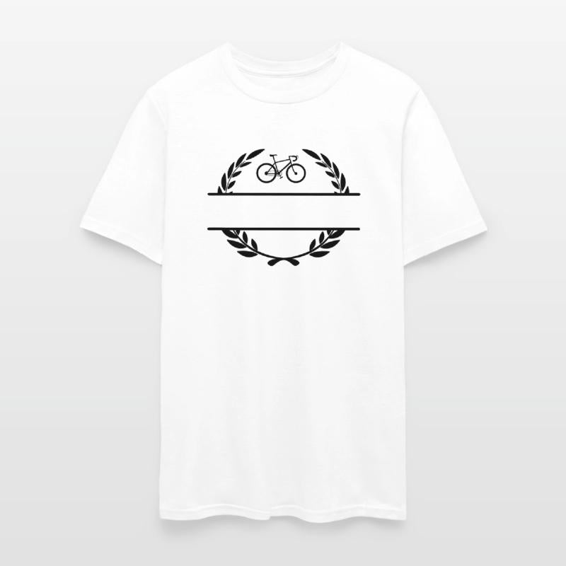 Bicycle in laurel wreath