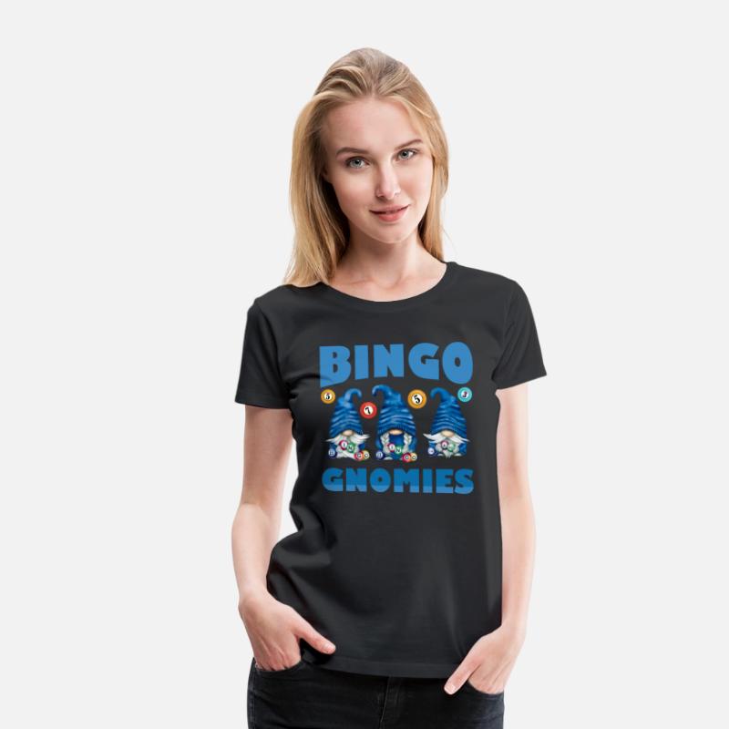 Bingo Gnomies Women Funny Bingo Gnome