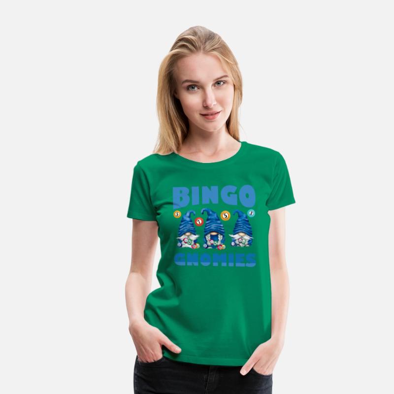 Bingo Gnomies Women Funny Bingo Gnome