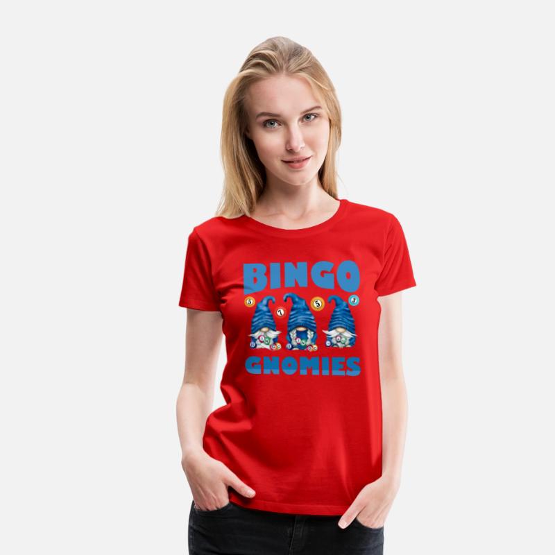 Bingo Gnomies Women Funny Bingo Gnome