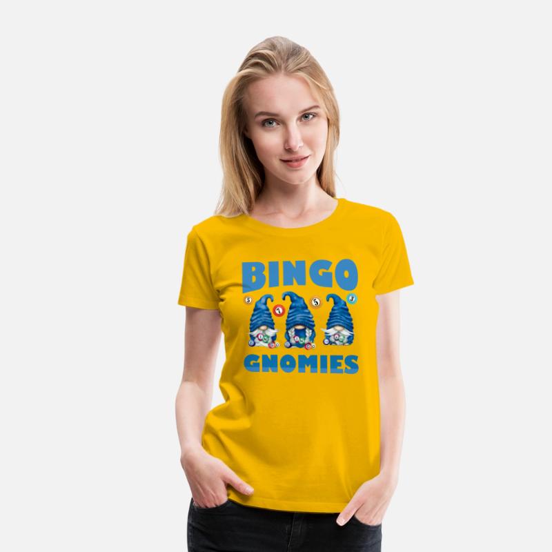 Bingo Gnomies Women Funny Bingo Gnome