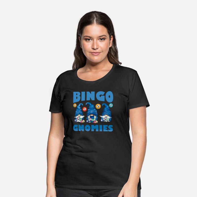 Bingo Gnomies Women Funny Bingo Gnome