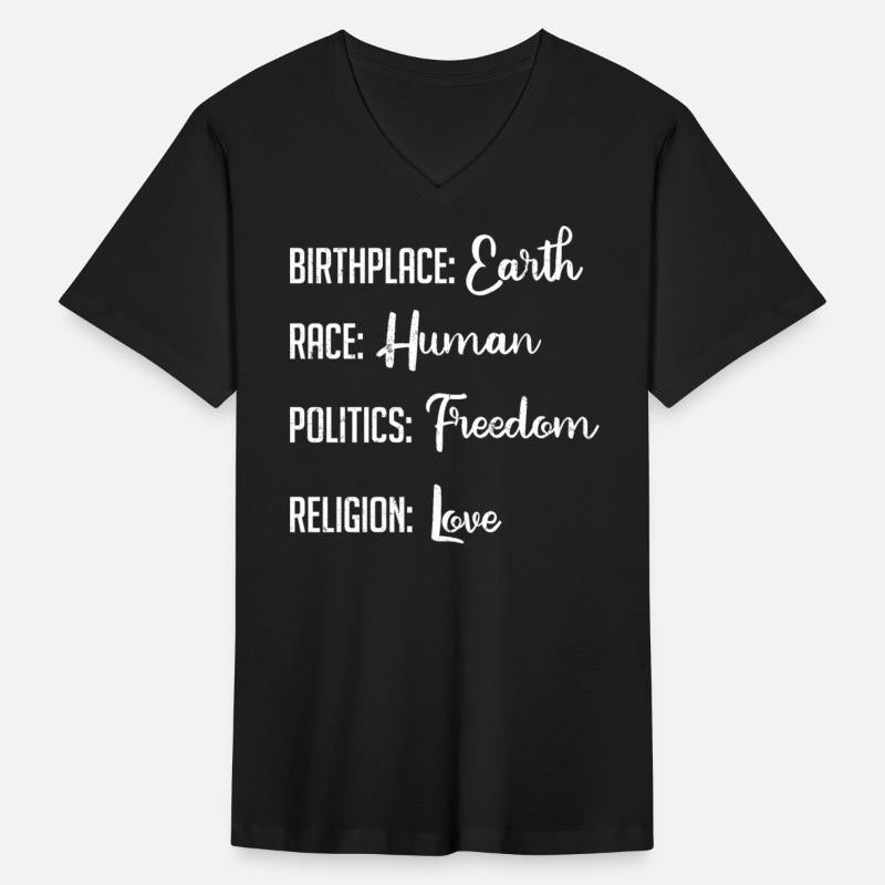 Birthplace Earth, Race Human, Politics Religion