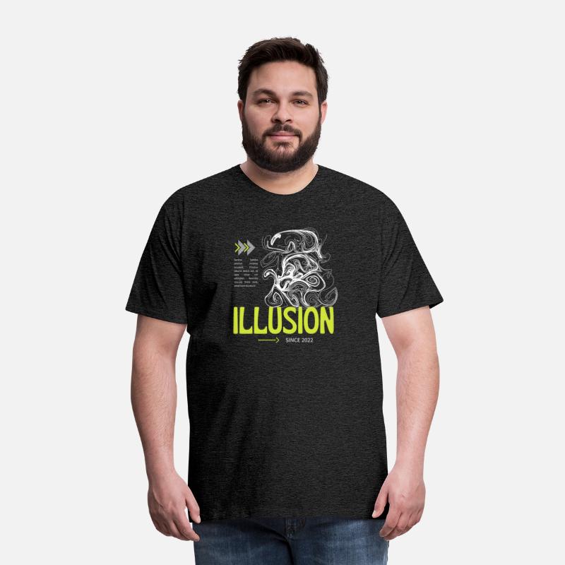 Black and Green Typography Illusion