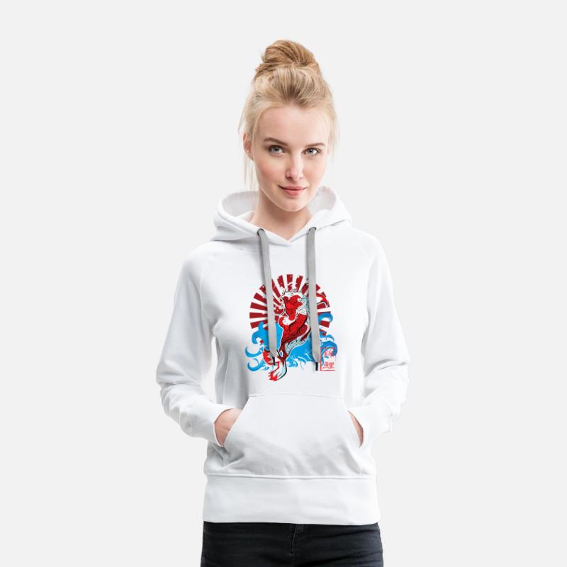 Black Red Illustrated Japanese Fish