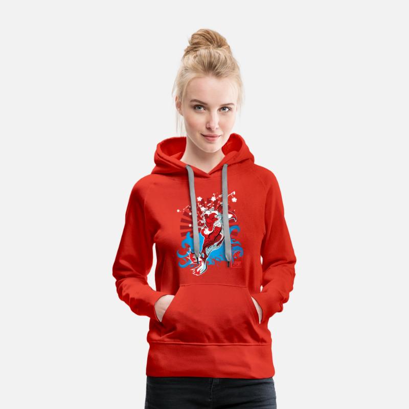 Black Red Illustrated Japanese Fish