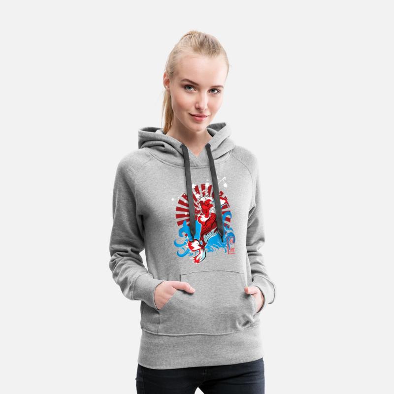 Black Red Illustrated Japanese Fish