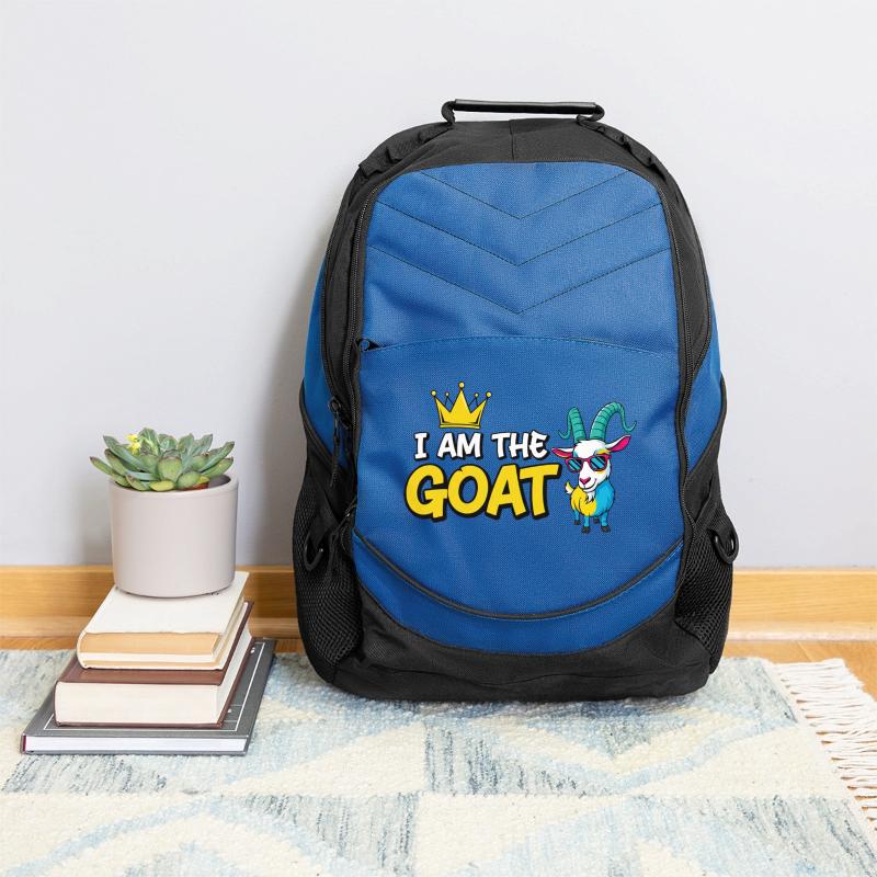 Bold Goat Crown Slogan Design