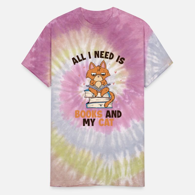 Books and my Cat Cat Daddy Cat Mom Cat Lovers