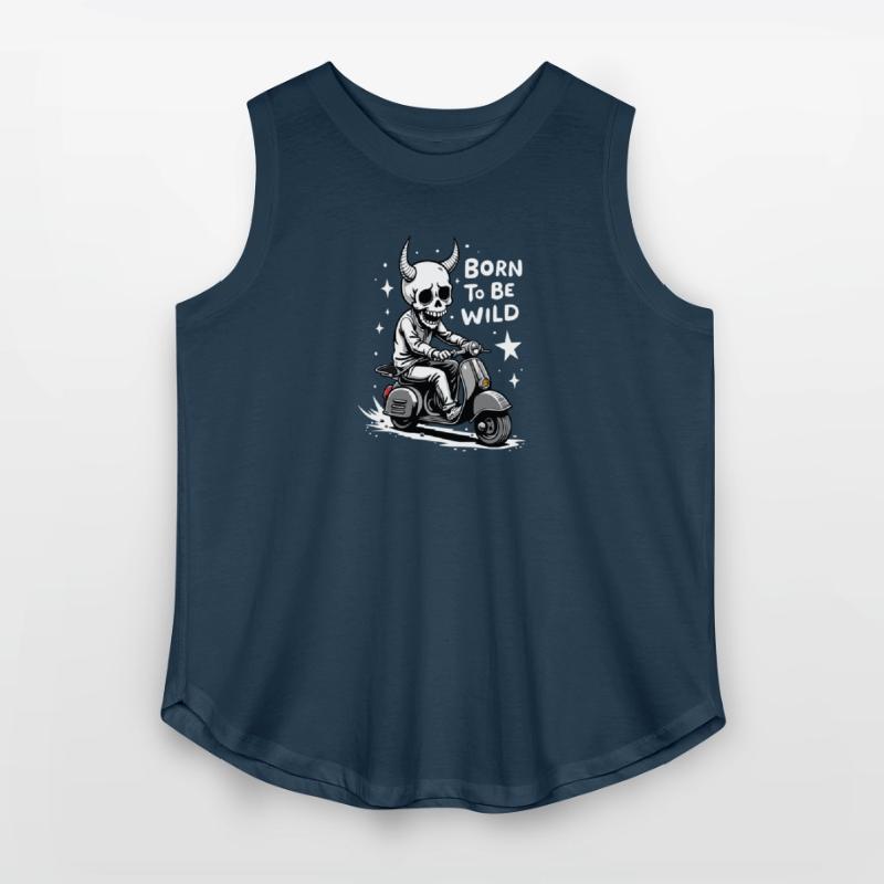 Born to Be Wild - Skull Devil on Scooter