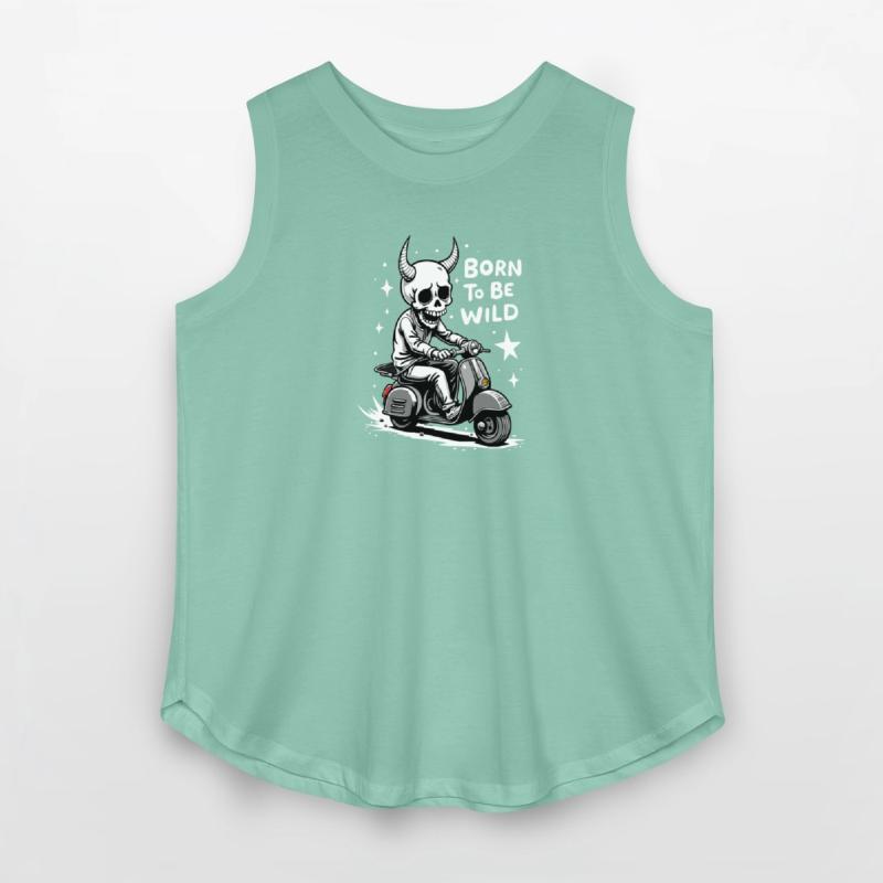 Born to Be Wild - Skull Devil on Scooter