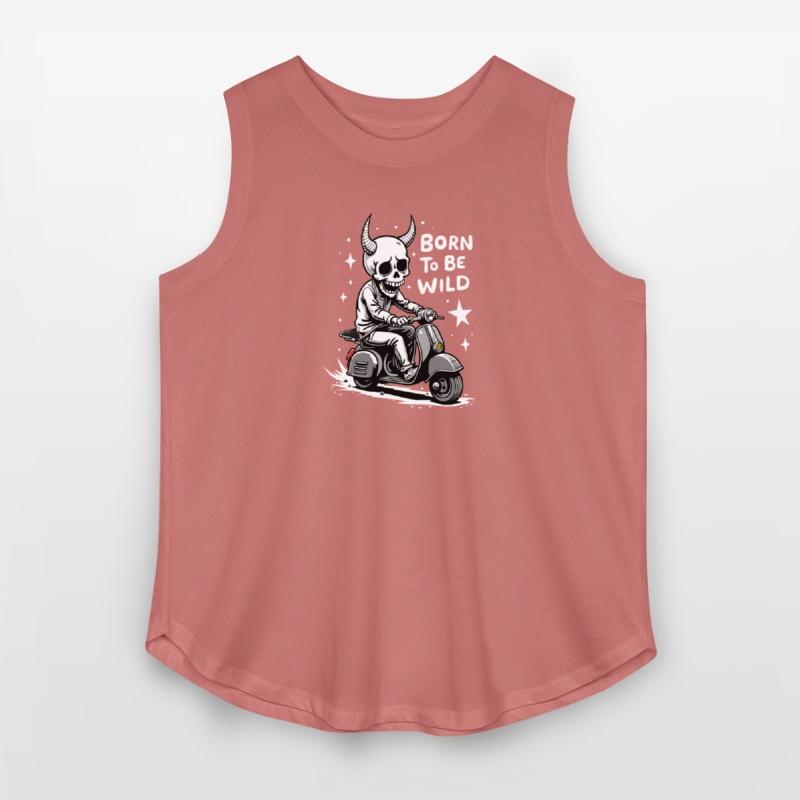 Born to Be Wild - Skull Devil on Scooter