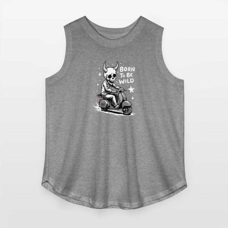 Born to Be Wild - Skull Devil on Scooter