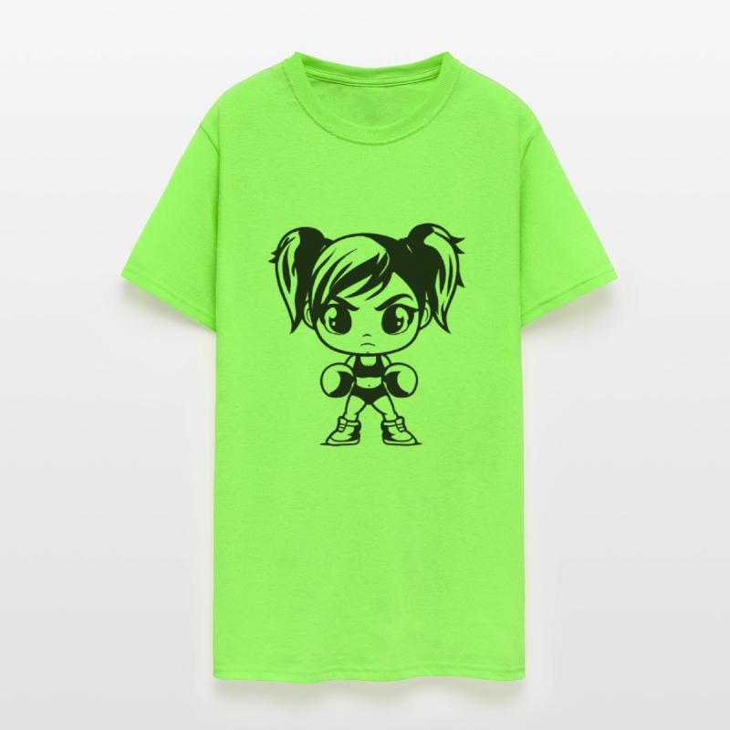 Boxing Girl Cartoon Look