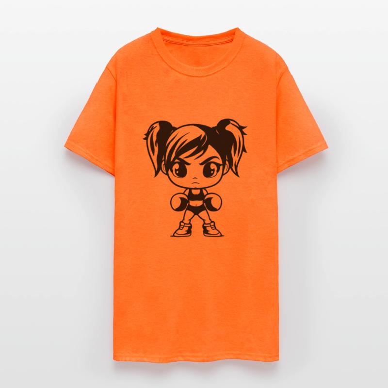 Boxing Girl Cartoon Look