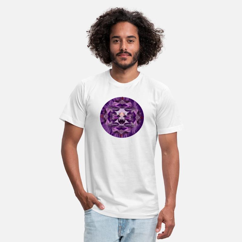 bright purple amethyst crystal motif