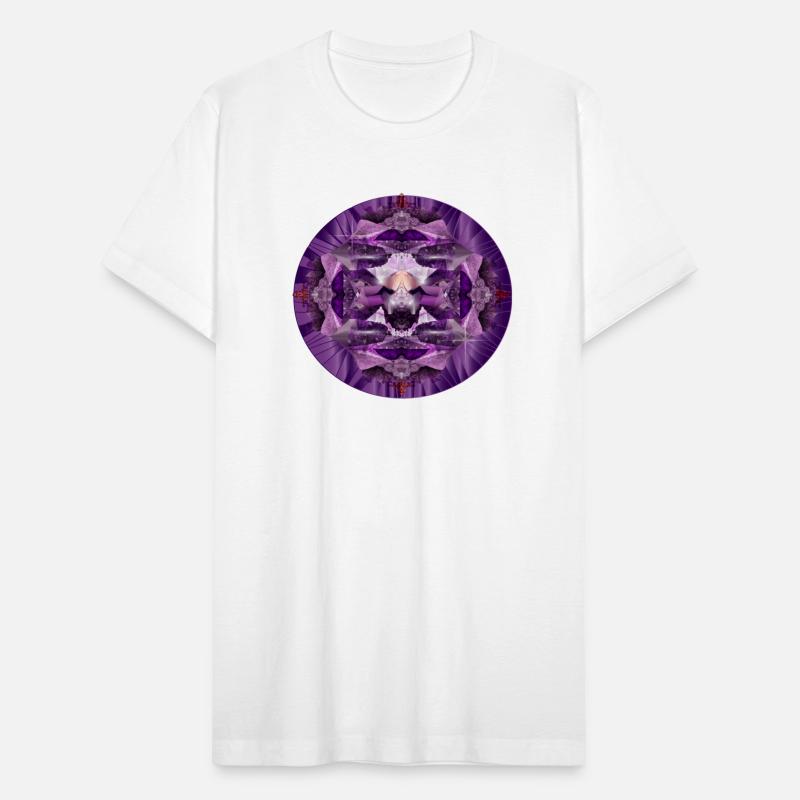 bright purple amethyst crystal motif