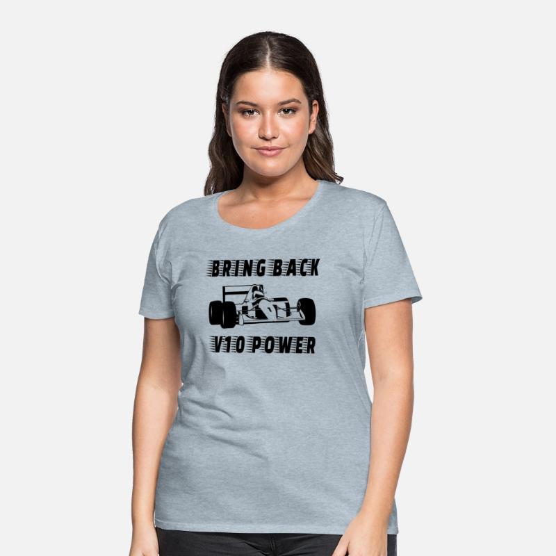 Bring Back V10 Power Race Car Silhouette