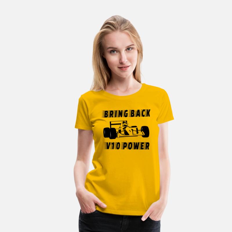 Bring Back V10 Power Race Car Silhouette